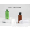 50ml flip cap PET plastic shampoo bottle